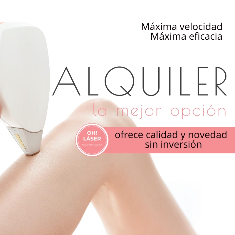 alquiler máquina depilación láser